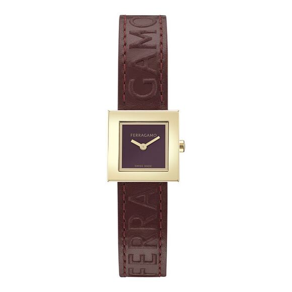 FerragamoPortrait Leather Watch Womens